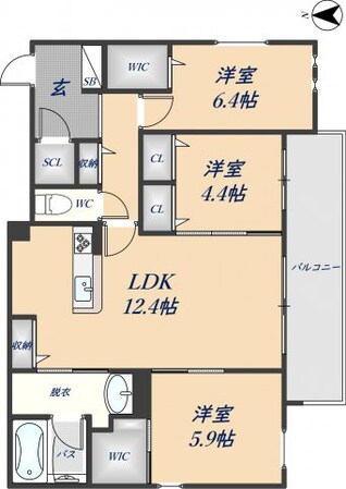 東花園駅 徒歩12分 2階の物件間取画像